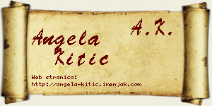Angela Kitić vizit kartica